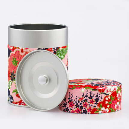 Boîte à thé washi chiyogami artisanale française - Anan