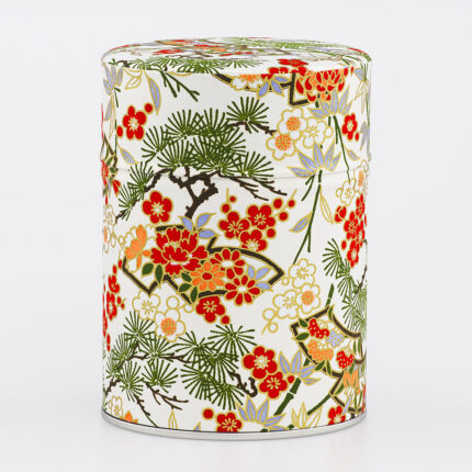 Boîte à thé washi chiyogami artisanale française - Fukugawa
