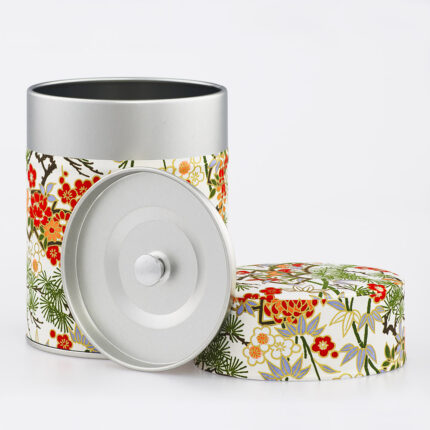 Boîte à thé washi chiyogami artisanale française - Fukugawa