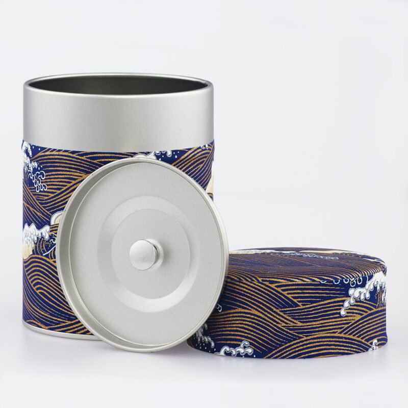 Boîte à thé washi chiyogami artisanale française - Kurotaki