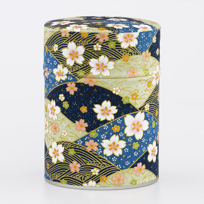 Boîte à thé washi chiyogami artisanale française - Mihama