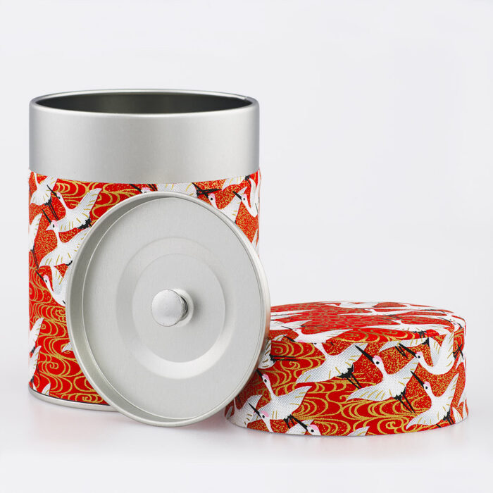 Boîte à thé washi chiyogami artisanale française - Minabe