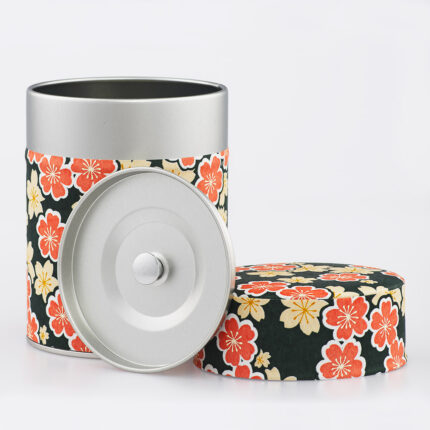 Boîte à thé washi chiyogami artisanale française - Satomi
