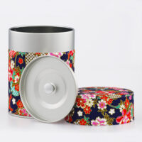 Boîte à thé washi chiyogami artisanale française - Tamano