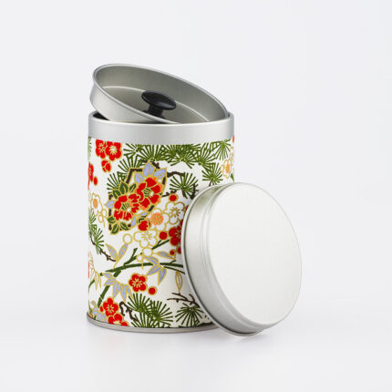 Petite boîte à thé washi chiyogami artisanale française - Fukugawa