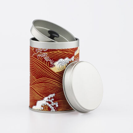 Petite boîte à thé washi chiyogami artisanale française - Gobo