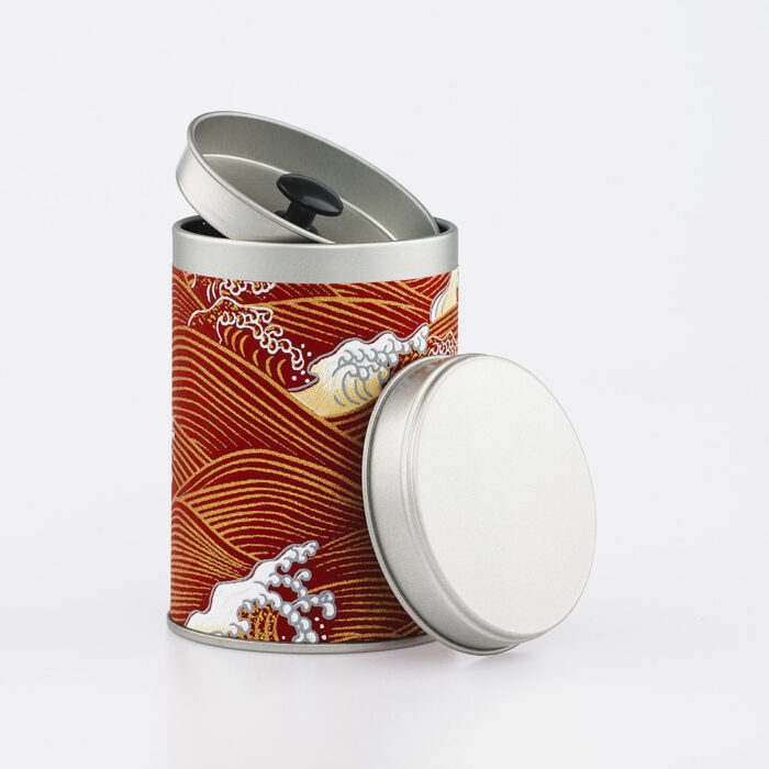 Petite boîte à thé washi chiyogami artisanale française - Gobo