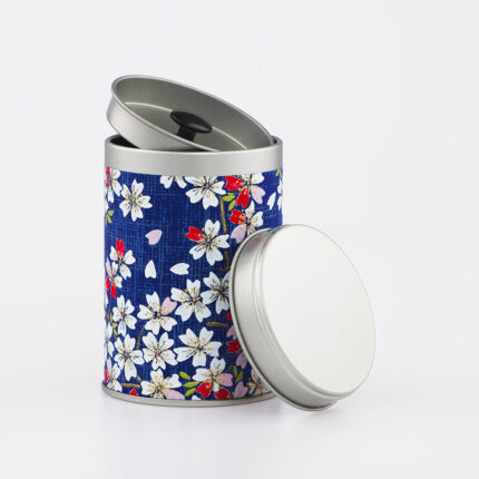 Petite boîte à thé washi chiyogami artisanale française - Kawazu