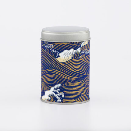 Petite boîte à thé washi chiyogami artisanale française - Kurotaki