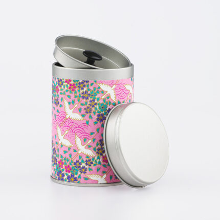 Petite boîte à thé washi chiyogami artisanale française - Masuda