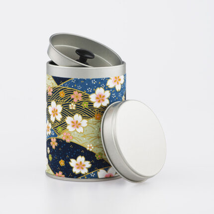 Petite boîte à thé washi chiyogami artisanale française - Mihama