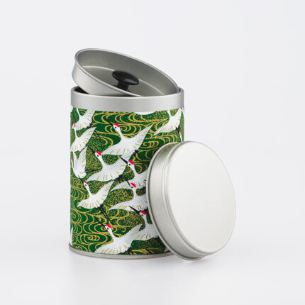 Petite boîte à thé washi chiyogami artisanale française - Seicho