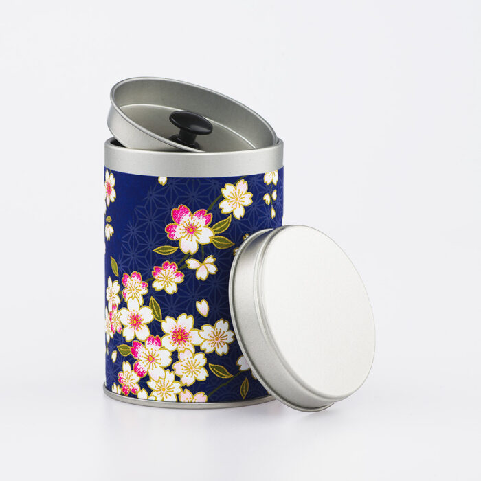 Petite boîte à thé washi chiyogami artisanale française - Soshino