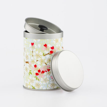 Petite boîte à thé washi chiyogami artisanale française - Yanai