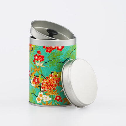Petite boîte à thé washi chiyogami artisanale française - Yatsumi