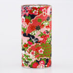 Large French handmade washi chiyogami tea box - Anan