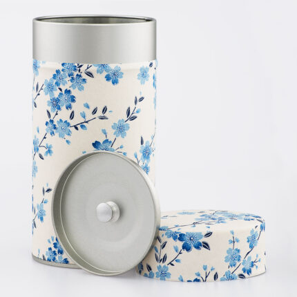 Grande boîte à thé washi chiyogami artisanale française - Hidaka