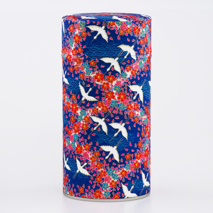 Grande boîte à thé washi chiyogami artisanale française - Hokin