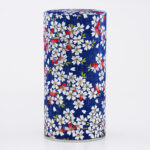 Large French handmade washi chiyogami tea box - Kawazu