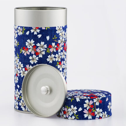 Large French handmade washi chiyogami tea box - Kawazu
