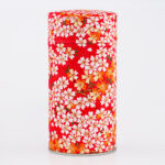 Large French handmade washi chiyogami tea box - Kihoku