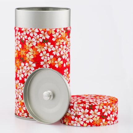 Grande boîte à thé washi chiyogami artisanale française - Kihoku