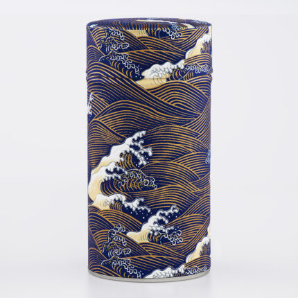 Grande boîte à thé washi chiyogami artisanale française - Kurotaki