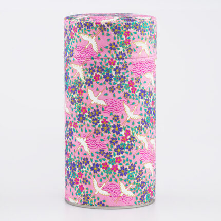 Grande boîte à thé washi chiyogami artisanale française - Masuda