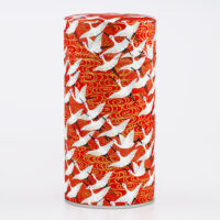 Große französische handgefertigte Washi-Chiyogami-Teedose - Minabe