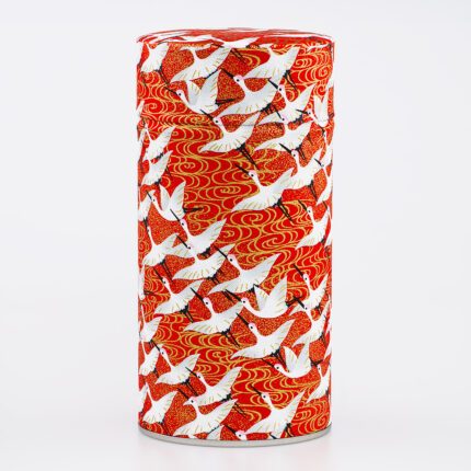 Grande boîte à thé washi chiyogami artisanale française - Minabe
