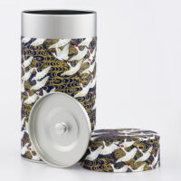 Grande boîte à thé washi chiyogami artisanale française - Seicho