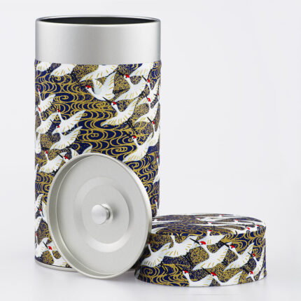 Grande boîte à thé washi chiyogami artisanale française - Seicho