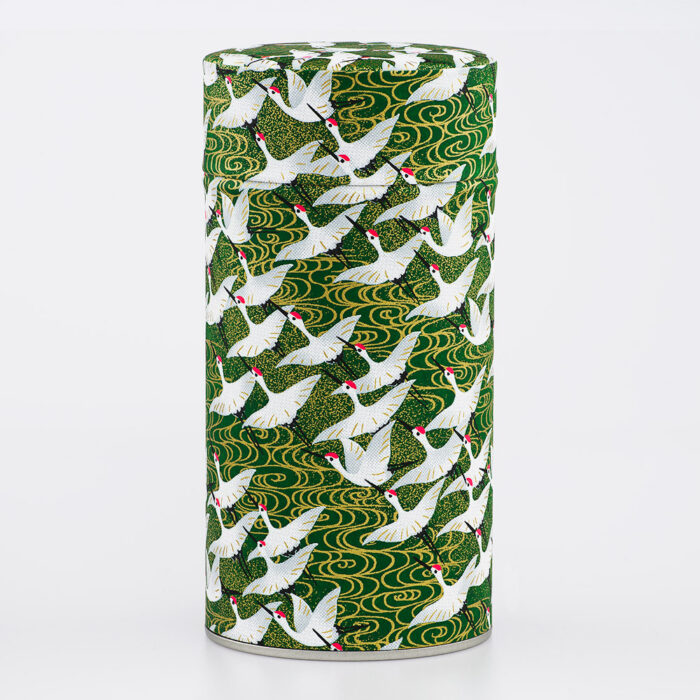 Grande boîte à thé washi chiyogami artisanale française - Seicho