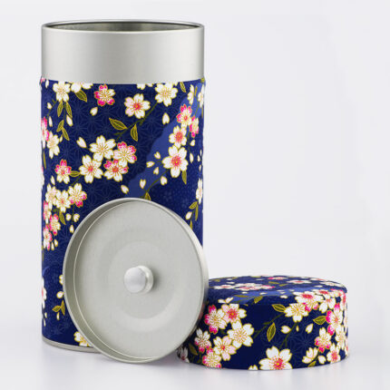 Grande boîte à thé washi chiyogami artisanale française - Soshino