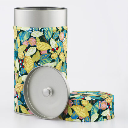 Grande boîte à thé washi chiyogami artisanale française - Tajimi