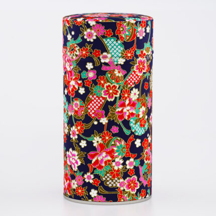 Grande boîte à thé washi chiyogami artisanale française - Tamano