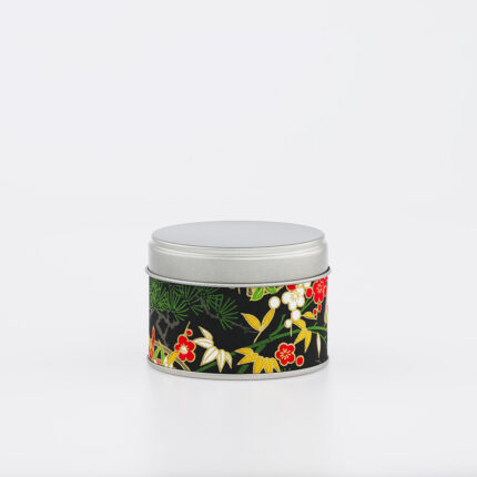 Kleine französische handgefertigte Washi-Chiyogami-Teedose - Kadoya