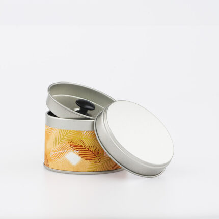 Petite boîte à thé washi chiyogami artisanale française - Akane