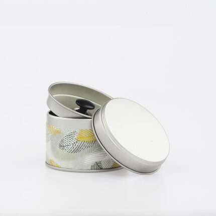 Petite boîte à thé washi chiyogami artisanale française - Akemi