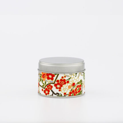 Petite boîte à thé washi chiyogami artisanale française - Fukugawa