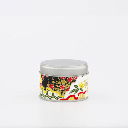 Petite boîte à thé washi chiyogami artisanale française - Hiraya