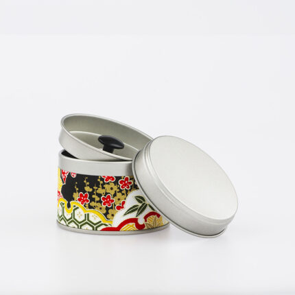 Petite boîte à thé washi chiyogami artisanale française - Hiraya