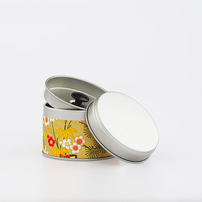 Kleine französische handgefertigte Washi-Chiyogami-Teedose - Ishiro