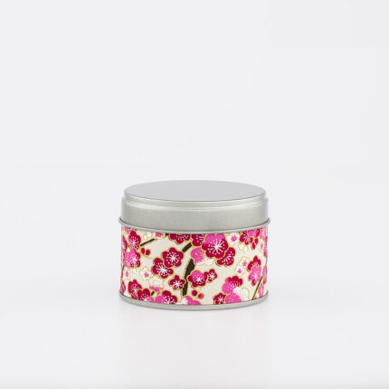Petite boîte à thé washi chiyogami artisanale française - Izumi