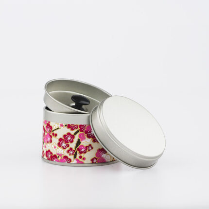 Petite boîte à thé washi chiyogami artisanale française - Izumi