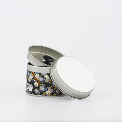 Petite boîte à thé washi chiyogami artisanale française - Kahma