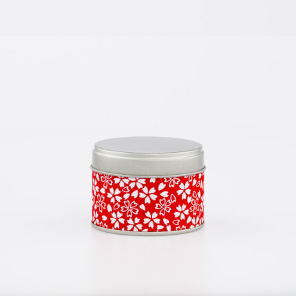 Petite boîte à thé washi chiyogami artisanale française - Kanan