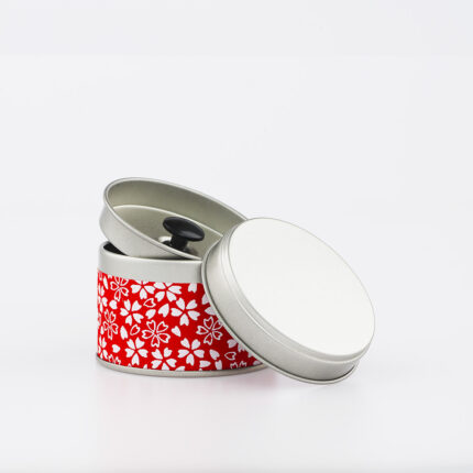 Petite boîte à thé washi chiyogami artisanale française - Kanan