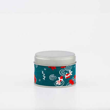 Petite boîte à thé washi chiyogami artisanale française - Kazuga