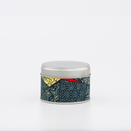Petite boîte à thé washi chiyogami artisanale française - Kochi